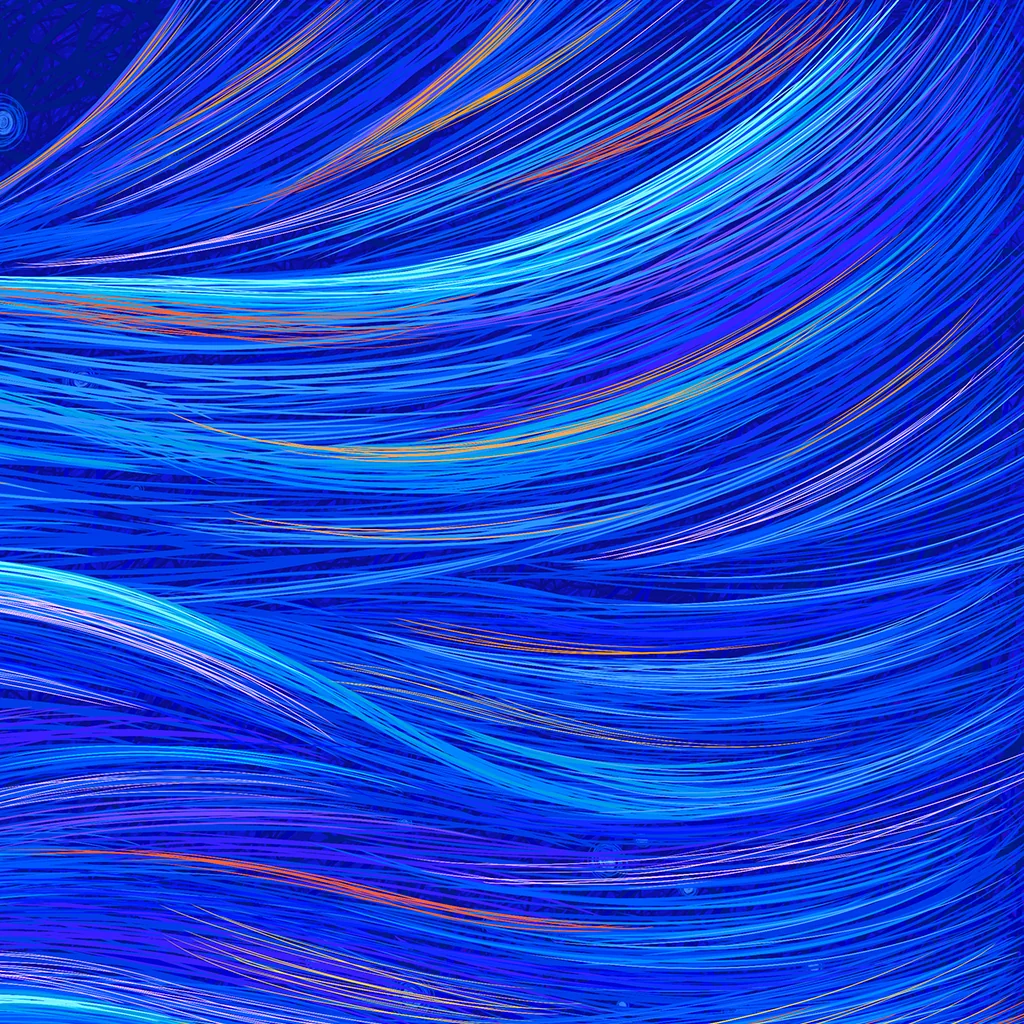 Detail view of Sleigh Night Flow