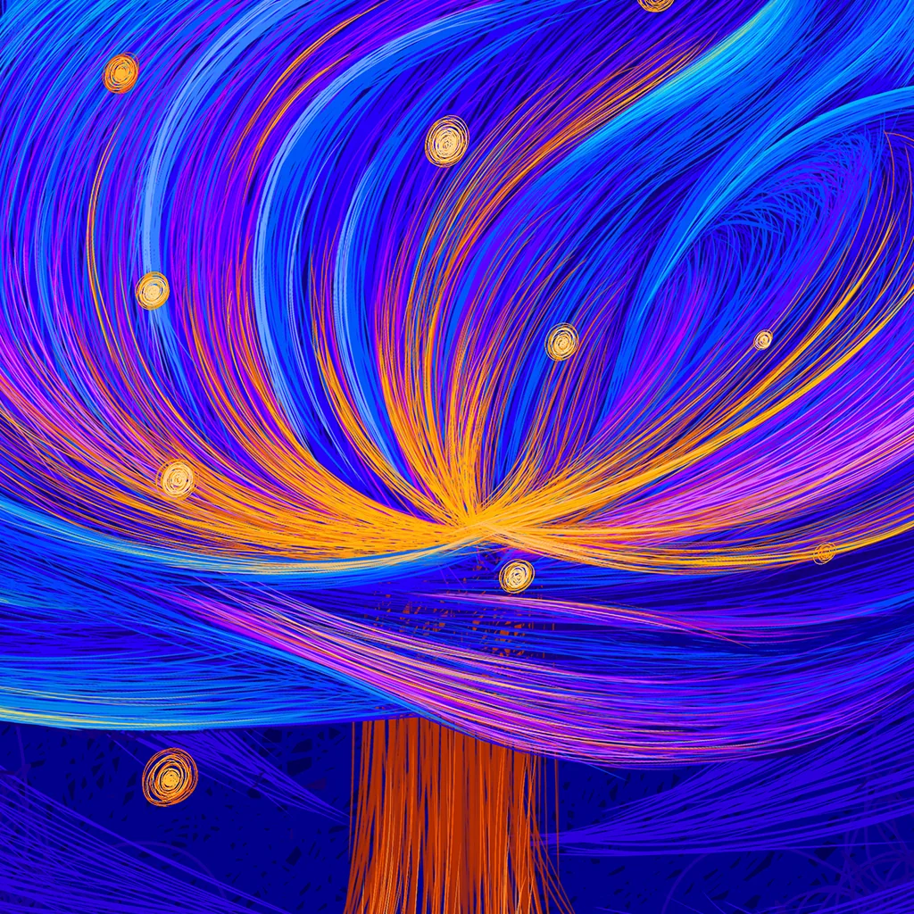 Detail view of Tree of Light