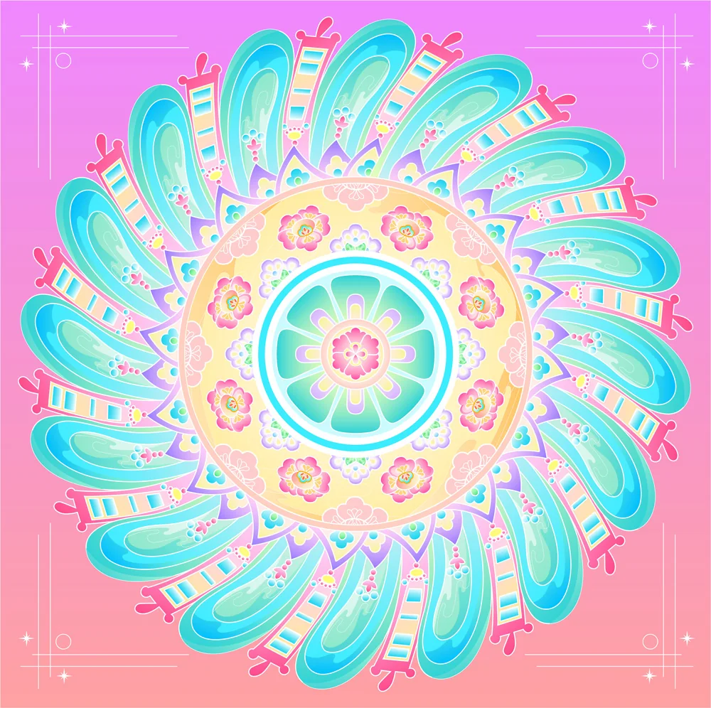 Lotus Drapery Pattern