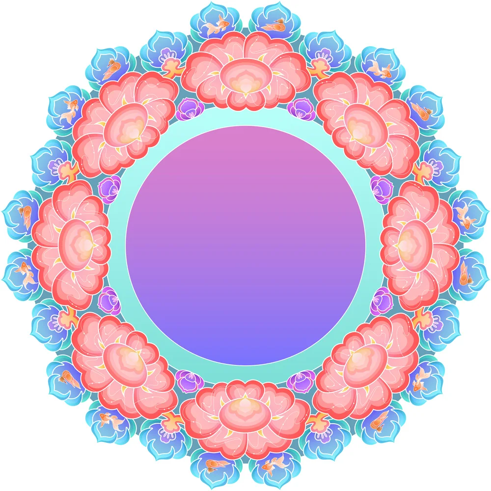 Rongcheng Floral Wreath Pattern