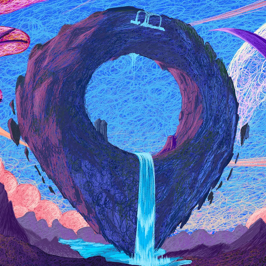 Detail view of The World Beyond the Ring