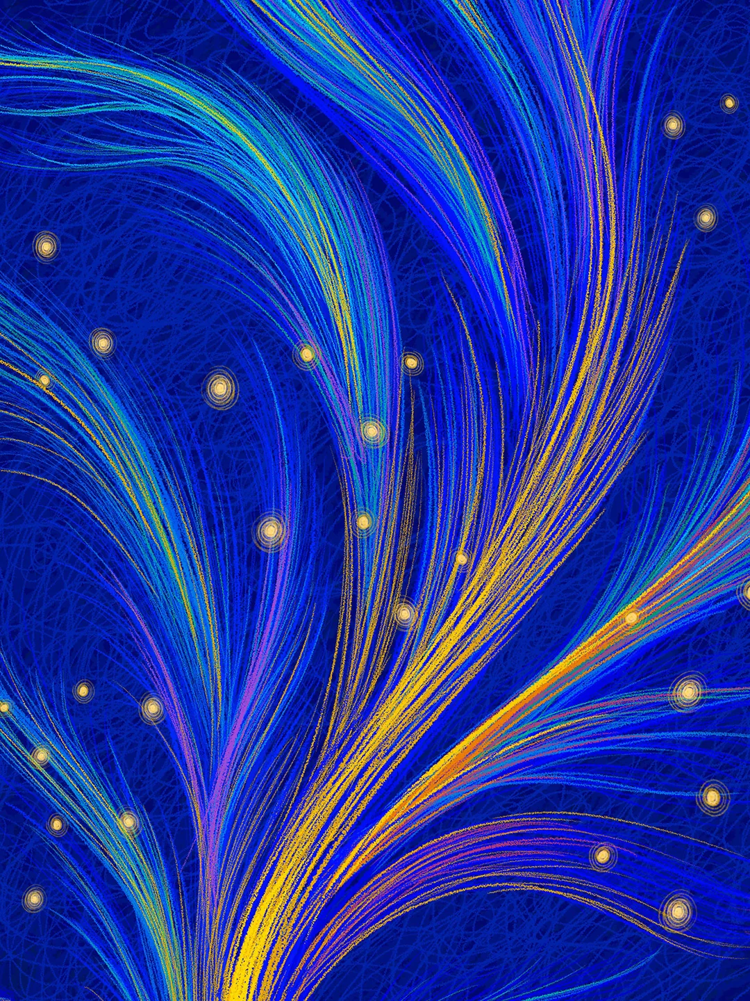 Detail view of Drifting Plume