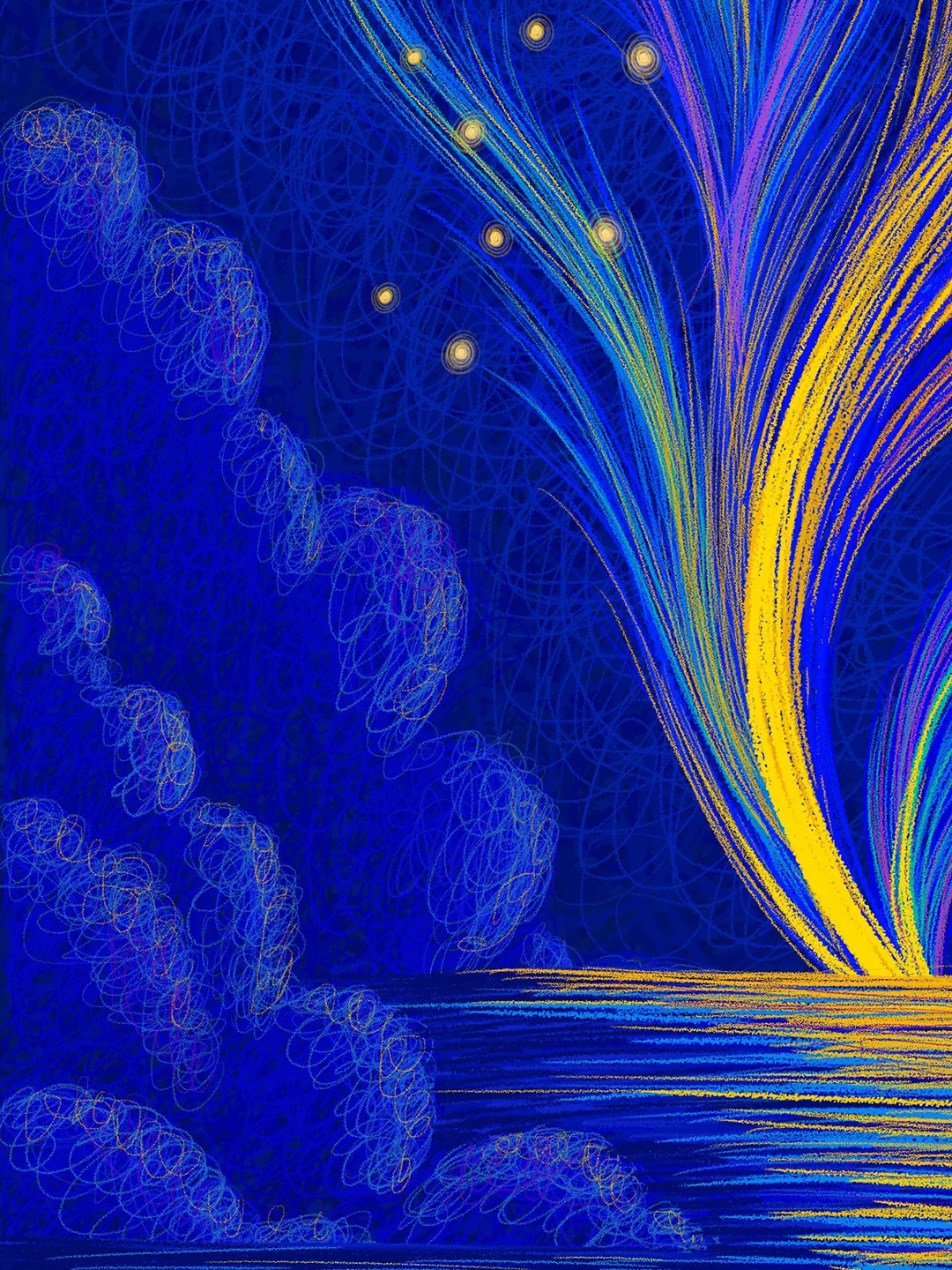 Detail view of Drifting Plume