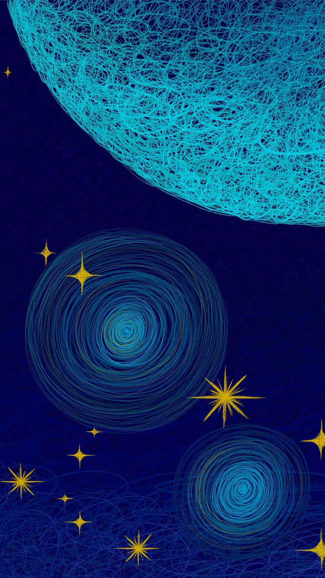 Detail view of Night of Desert