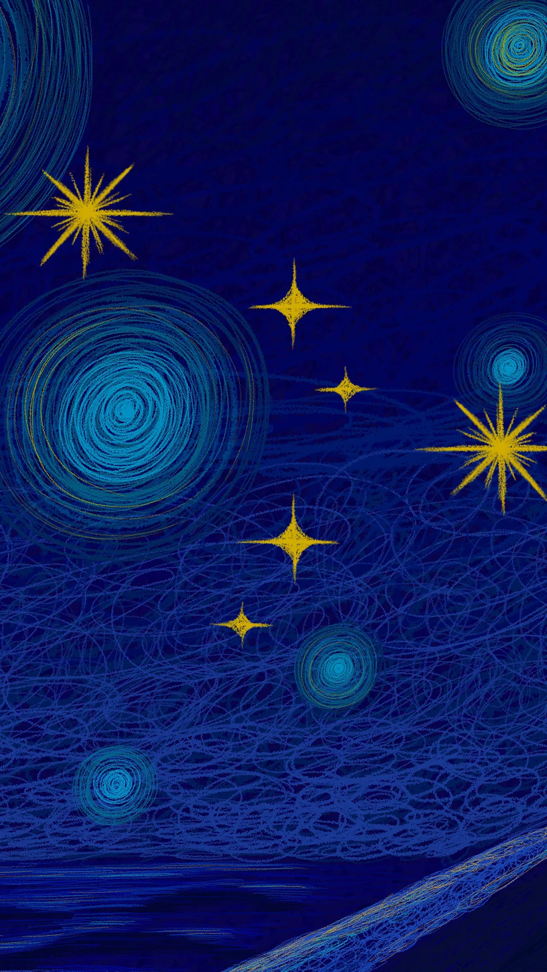 Detail view of Night of Desert